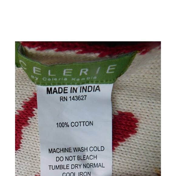 Celerie Kemble Christmas Tree Throw Blanket Reversible 60x72 - Picture 3 of 6